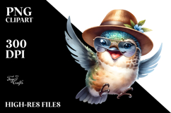 Cute Baby Hummingbird, High-Res PNG Product Image 2
