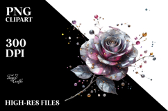 Rose Watercolor Splash PNG Product Image 2