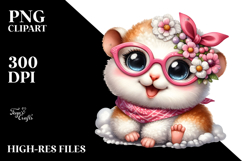 Happy Big Eyes Hamster Lamb | Sublimation | Clipart Product Image 2