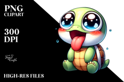 Goofy Cartoon Turtle PNG Product Image 2