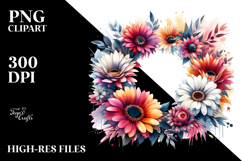 Abstract Vibrant Gerbera Frame Product Image 2