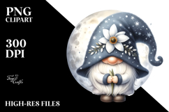 Gnome with Snowdrop PNG Product Image 2
