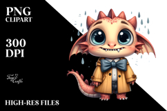 Baby Dragon Big Eyes Bow Standing Up Product Image 2