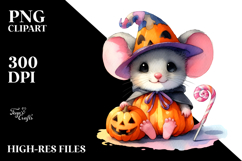 Vibrant Halloween Mouse PNG Product Image 2