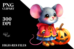 Cute Baby Mouse Halloween, Transparent PNG Product Image 2