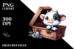 Cute Baby Cat with Halloween Pumpkin PNG Product Image 2