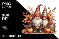 Detailed Autumn Gnome PNG Product Image 1