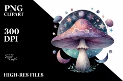 Mystical Mushroom | Celestial | Magic Mushrooms PNG |Tarot Product Image 8