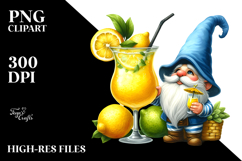 Whimsical Gnome with Lemon PNG Product Image 2