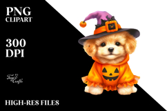 Cute Baby Dog Halloween Scenery Product Image 2