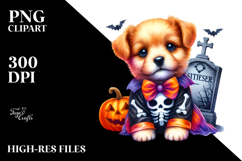 .Cute Baby Dog Halloween Grave Product Image 2