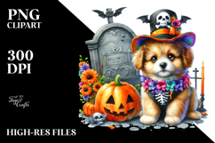 .Cute Baby Dog Halloween Grave Product Image 2