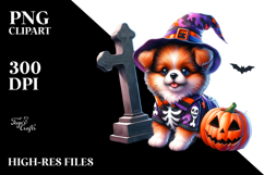 .Cute Baby Dog Halloween Grave Product Image 2