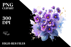 Violet with Golden Insertions PNG Product Image 2
