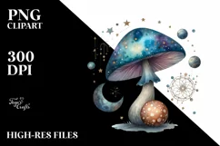 Mystical Mushroom | Celestial | Magic Mushrooms PNG |Tarot Product Image 8