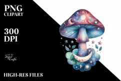Mystical Mushroom | Celestial | Magic Mushrooms PNG |Tarot Product Image 7