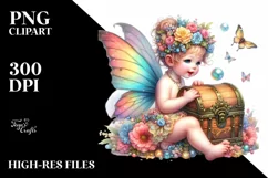 Treasure Chest Fairy PNG Product Image 3