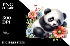 Sleeping Baby Panda PNG Product Image 2