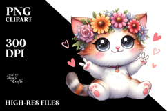 Ridiculously Cute Cat with Flower Crown, Trending on Product Image 2