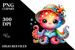 Colorful Cute Baby Octopus Dressed Summer Product Image 2