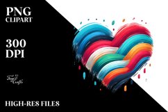Colorful Heart, Transparent PNG Product Image 2