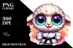 Baby Lamb Karate PNG Product Image 2
