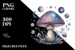 Mystical Mushroom | Celestial | Magic Mushrooms PNG |Tarot Product Image 7