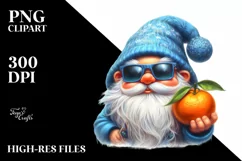 Digital Painting Gnome Beach Wear | Sublimation | Clipart Product Image 1