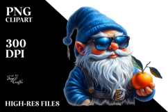 Gnome with Sunglasses Beachwear | Sublimation | Clipart Product Image 2