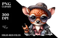 Cute Baby Deer with Hat, High-Res PNG Product Image 2