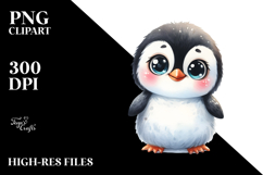 Baby Penguin Standing Up Human Like | Sublimation | Clipart Product Image 2