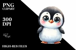 Baby Penguin Standing Up Human Like | Sublimation | Clipart Product Image 3