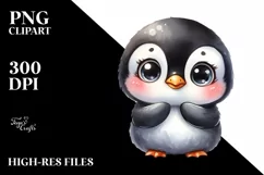 Baby Penguin Standing Up Human Like | Sublimation | Clipart Product Image 3
