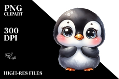 Baby Penguin Standing Up Human Like | Sublimation | Clipart Product Image 2