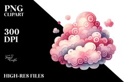 Very Simple Pinkish Cloud PNG Product Image 2
