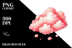 Very Simple Pinkish Cloud PNG Product Image 2