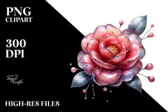 Glossy Camellia Clipart Product Image 1