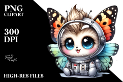 Cute Baby Butterfly Punk PNG Product Image 2