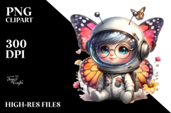 Cute Energetic Butterfly PNG Product Image 2