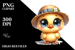 Funny Baby Chick Portrait Hat Product Image 2