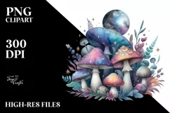 Mystical Mushroom | Celestial | Magic Mushrooms PNG |Tarot Product Image 8