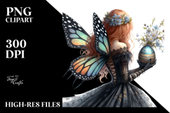 Gothic Fairy with Easter Egg PNG Product Image 2