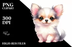 Watercolor Cute Pastel Chihuahua Product Image 3