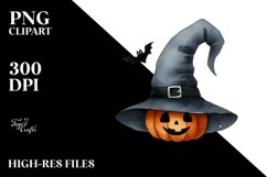 Funny Watercolor Simple Halloween Hat | Sublimation | Product Image 1