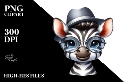 Cute Baby Zebra PNG Product Image 2