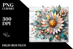 Stained Sunflower Clipart Product Image 3