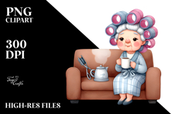 Watercolor Sofa Mug | Clipart Product Image 2