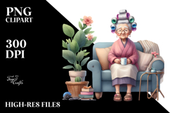 Watercolor Sofa Mug | Clipart Product Image 2