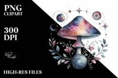 Mystical Mushroom | Celestial | Magic Mushrooms PNG |Tarot Product Image 7