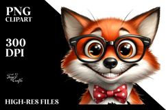 Colorful Fox with Big Eyes PNG Product Image 2